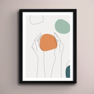 2/$35 Modern Minimalist Abstract Boho Wall Art Print Home Decor [No Frame]